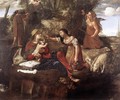 Rest on the Flight into Egypt 1630-45 - Angelo Caroselli