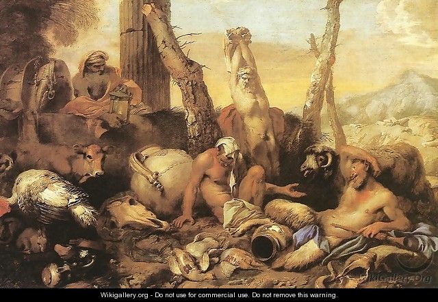 The Fable of Diogenes - Giovanni Benedetto Castiglione