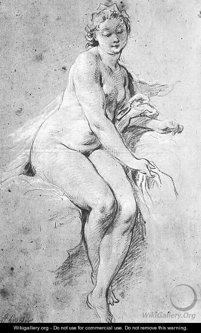 Seated Nude 1738 - François Boucher