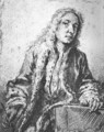 Drawing after a lost Self-Portrait of Watteau - François Boucher