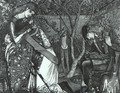 The Knight's Farewell 1858 - Sir Edward Coley Burne-Jones