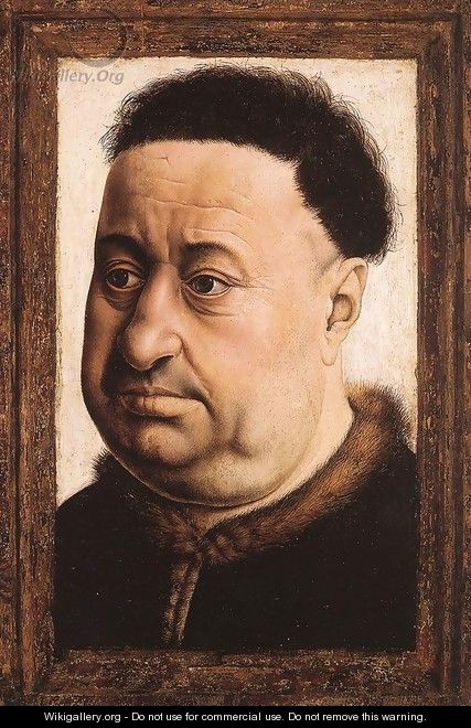 Portrait of a Fat Man c. 1430 - (Robert Campin) Master of Flémalle