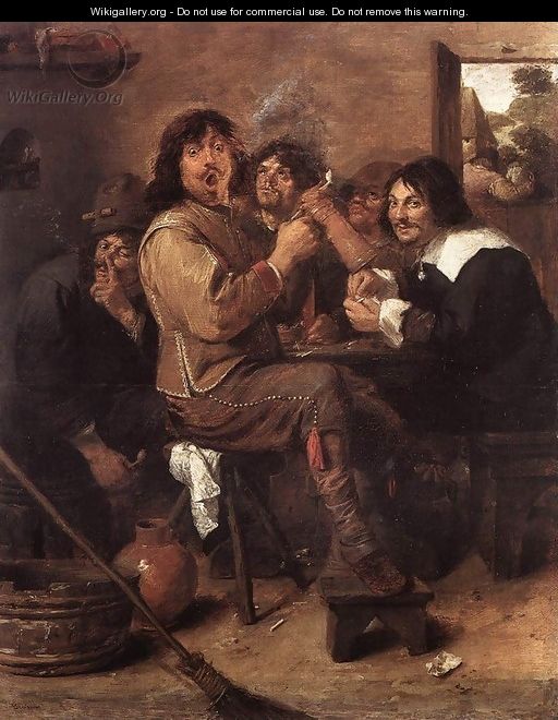 Smoking Men c. 1637 - Adriaen Brouwer
