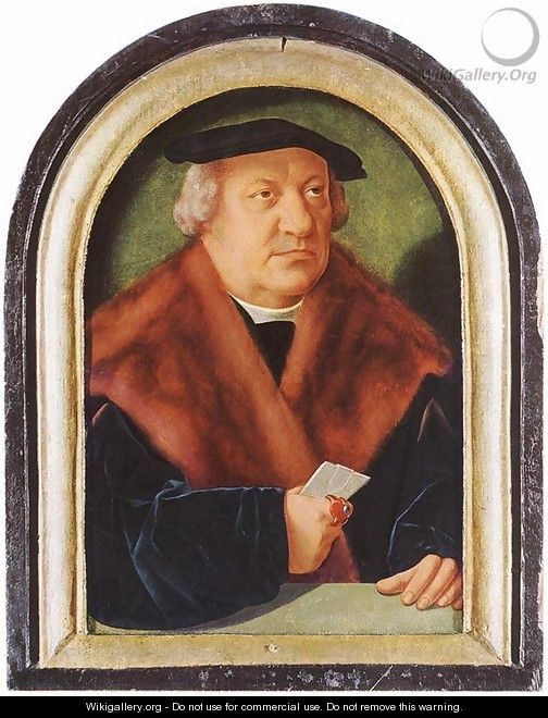 Portrait of Scholar Petrus von Clapis c. 1528 - Barthel Bruyn