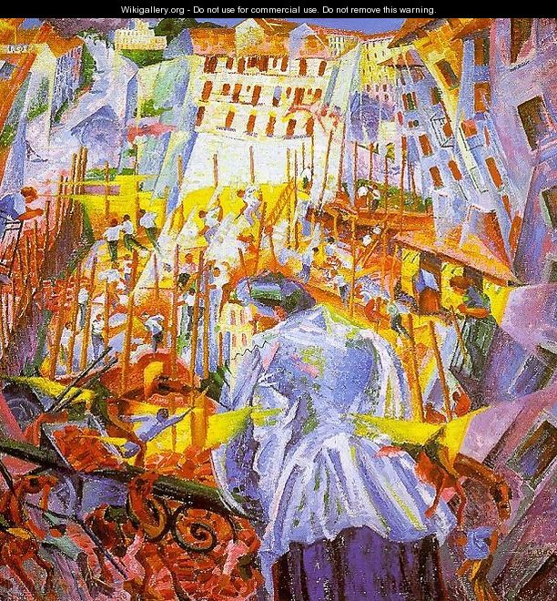 Street Noises Invade the House 1911 - Umberto Boccioni