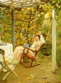 In the Pergola 1892 - Oscar Bluhm