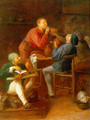 The Smokers (The Peasants of Moerdijk) 1627-30 - Adriaen Brouwer
