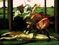 The Story of Nastagio degli Onesti (detail 1 of the second episode) c. 1483 - Sandro Botticelli (Alessandro Filipepi)