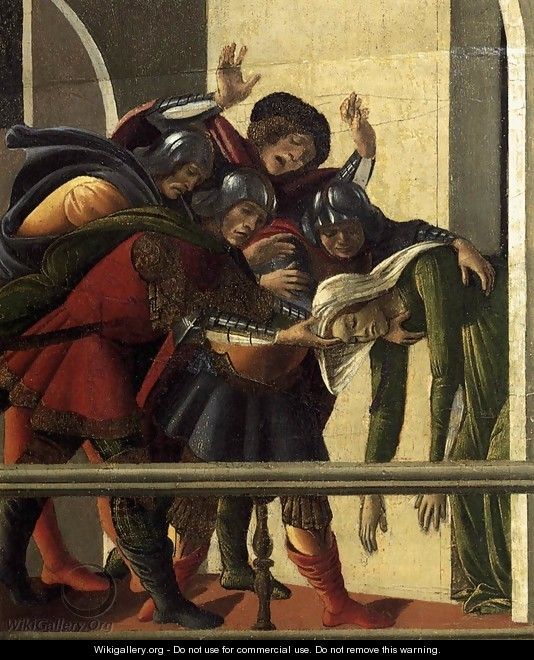 The Story of Lucretia (detail 3) 1496-1504 - Sandro Botticelli (Alessandro Filipepi)