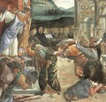 The Punishment of Korah and the Stoning of Moses and Aaron (detail 2) 1481-82 - Sandro Botticelli (Alessandro Filipepi)