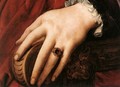 Portrait of Lucrezia Panciatichi (detail) c. 1540 - Agnolo Bronzino