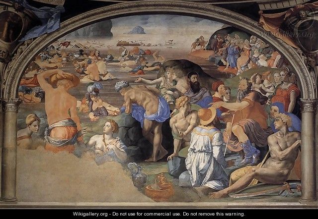 Crossing of the Red Sea c. 1540 - Agnolo Bronzino