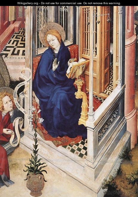 The Annunciation (detail 1) 1393-99 - Melchior Broederlam