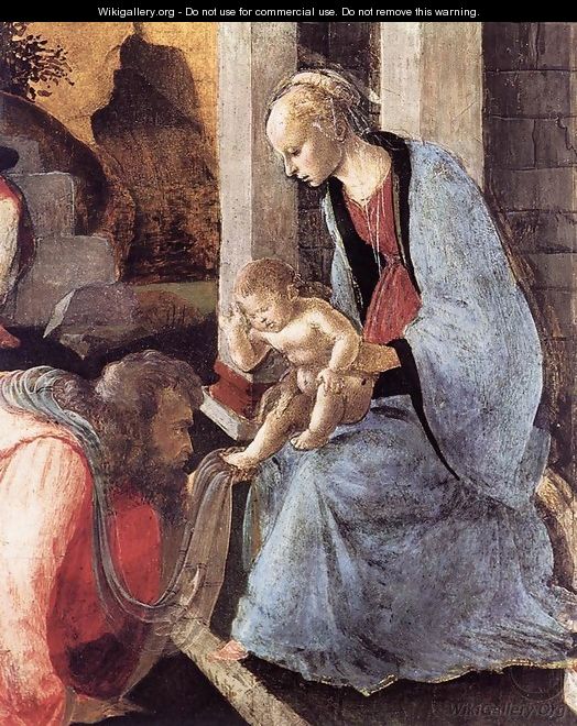 Adoration of the Magi (detail 2) 1465-67 - Sandro Botticelli (Alessandro Filipepi)