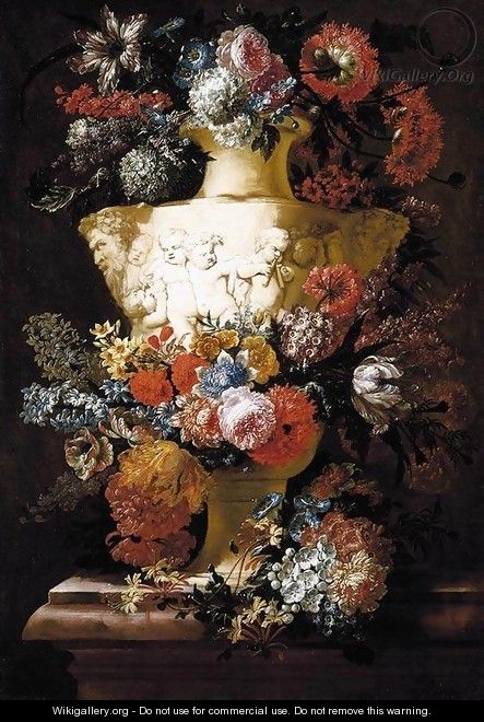 Still-Life of Flowers 1715 - Jan-baptist Bosschaert