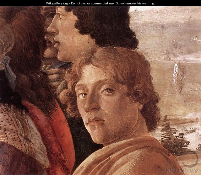 The Adoration of the Magi (detail 3) c. 1475 - Sandro Botticelli (Alessandro Filipepi)