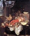 Large Still-life with Lobster 1653 - Abraham Hendrickz Van Beyeren