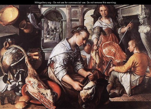 Christ in the House of Martha and Mary - Joachim Beuckelaer