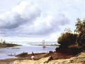 Extensive River View with a Horseman 1660s - Anthonie van BORSSUM