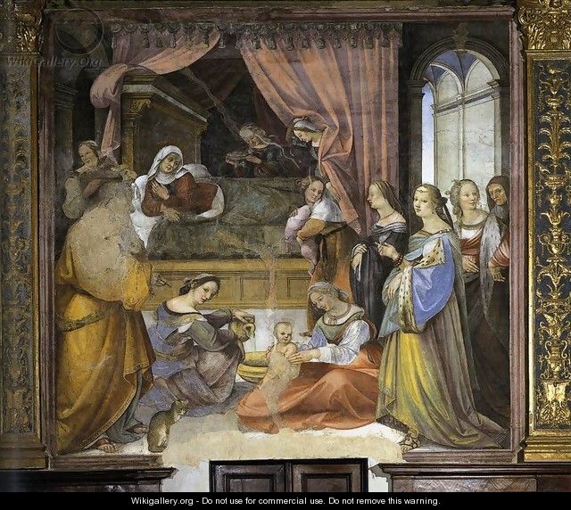 The Birth of the Virgin 1518 - Girolamo Del Pacchia
