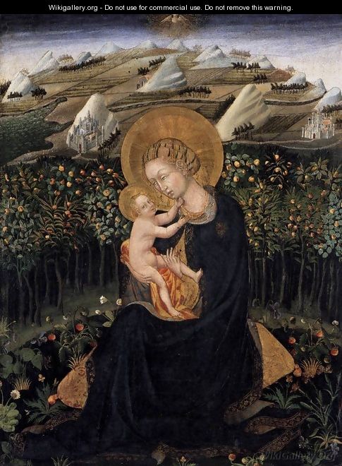 Madonna of Humility (Virgin and Child) c. 1442 - Giovanni di Paolo