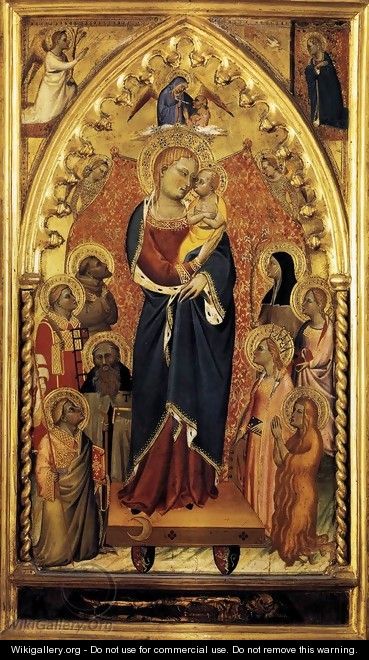 The Virgin of the Apocalypse with Saints and Angels c. 1391 - Giovanni del Biondo