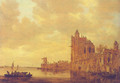River Landscape with Pellekussenpoort, Utrecht, and Gothic Choir, 1643 - Jan van Goyen