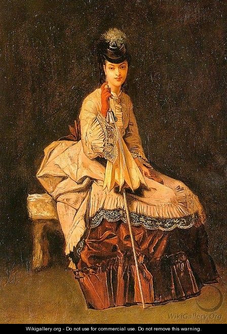 Lady Seated - Jules Adolphe Goupil