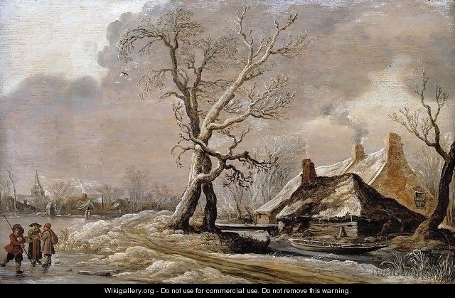 Winter Landscape 1627 - Jan van Goyen