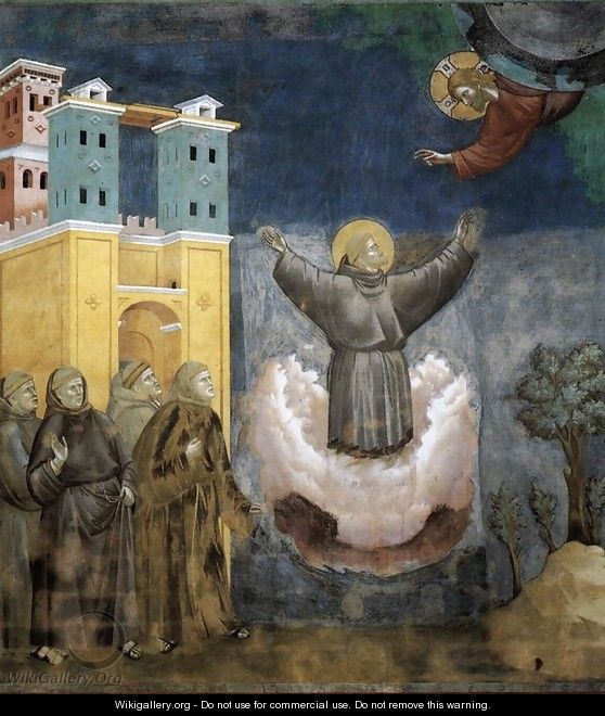 Legend of St Francis- 12. Ecstasy of St Francis 1297-1300 - Giotto Di Bondone