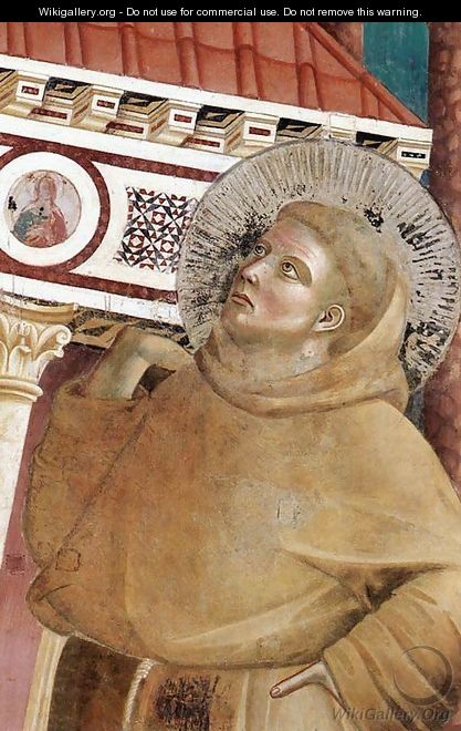 Legend of St Francis- 6. Dream of Innocent III (detail 1) 1297-99 - Giotto Di Bondone