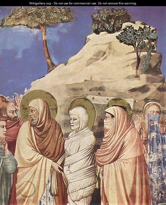 No. 25 Scenes from the Life of Christ- 9. Raising of Lazarus (detail) 1304-06 - Giotto Di Bondone