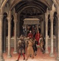 Quaratesi Altarpiece- Pilgrims at the Tomb of St Nicholas of Bari 1425 - Gentile Da Fabriano