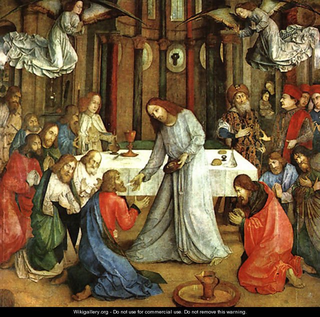 The Institution of the Eucharist 1474 - Joos van Ghent