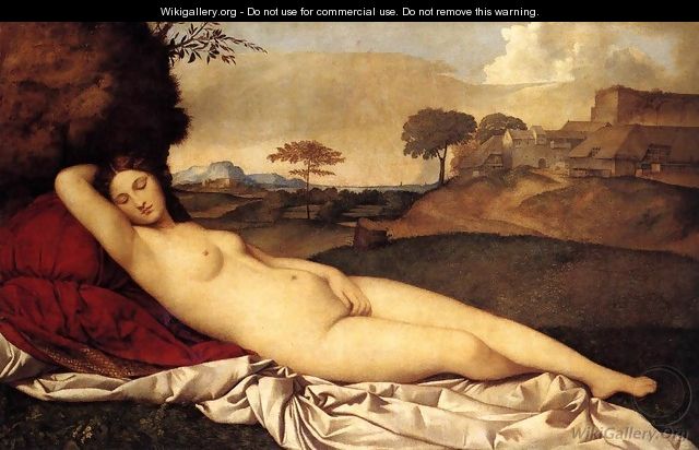 Sleeping Venus c. 1510 - Giorgio da Castelfranco Veneto (See: Giorgione)