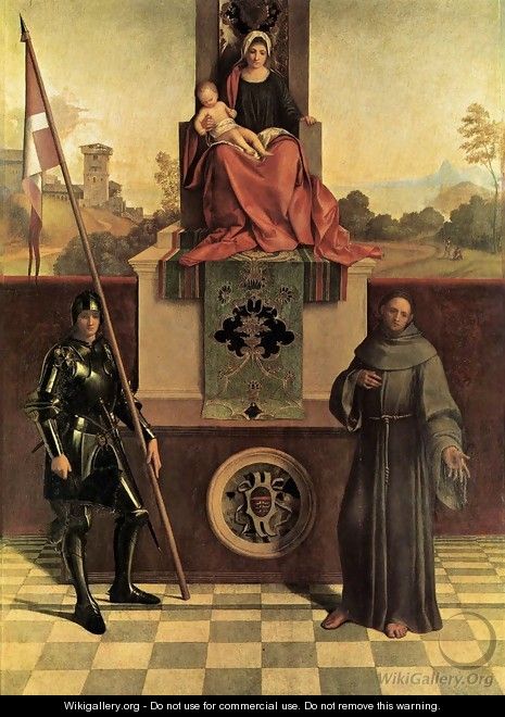Madonna and Child Enthroned between St Francis and St Liberalis c. 1505 - Giorgio da Castelfranco Veneto (See: Giorgione)