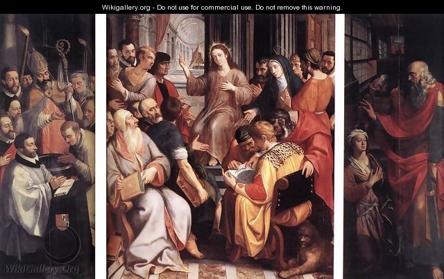 Jesus among the Doctors 1587 - Frans I Francken