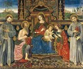 Madonna and Child Enthroned with Saints 1500 - Francesco Di Gabriele Da Viterbo