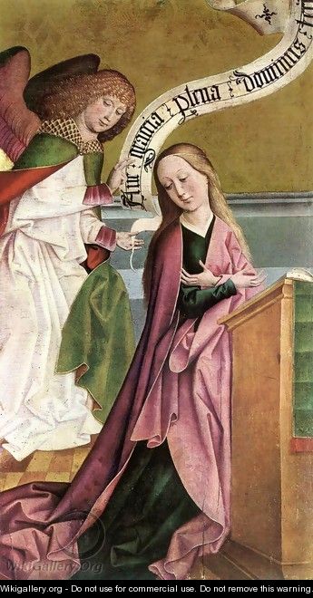 The Annunciation c. 1495 - Rueland the Elder Frueauf