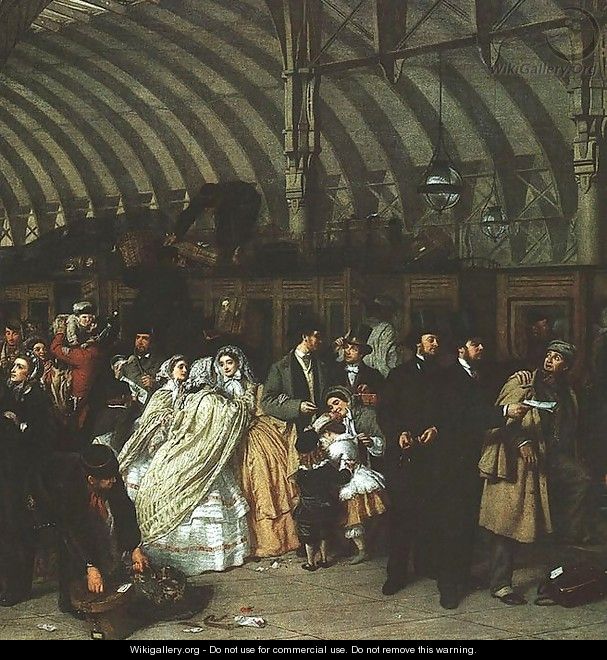 The Railway Station (detail) 1862 - William Powell Frith