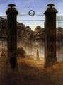 The Cemetery Entrance 1825 - Caspar David Friedrich