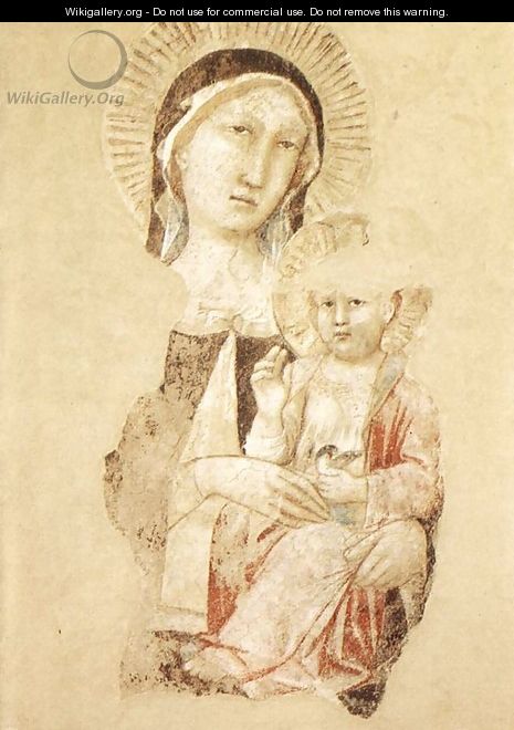 Madonna with Child (fragment) - Agnolo Gaddi