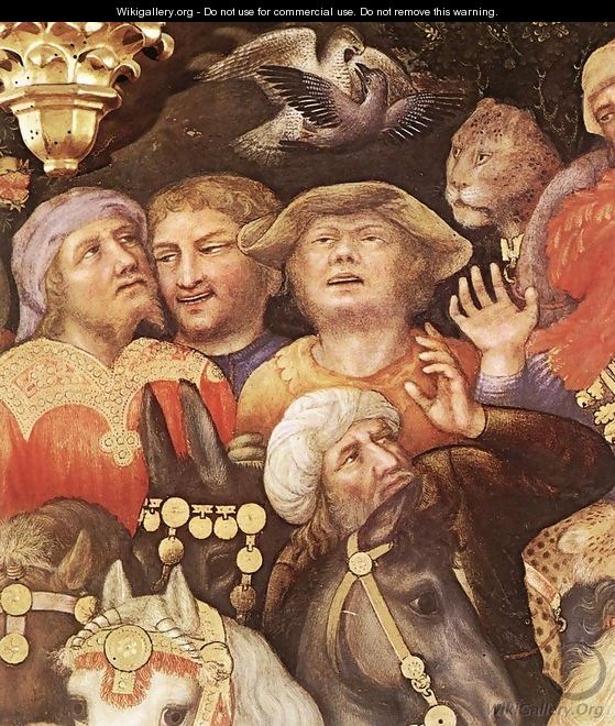 Adoration of the Magi (detail 3) 1423 - Gentile Da Fabriano