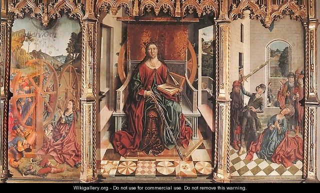 Triptych of St Catherine - Fernando Gallego
