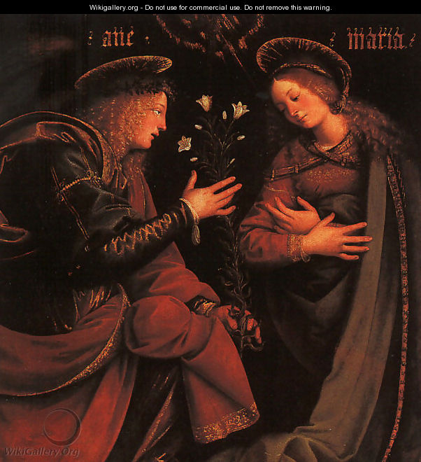 The Annunciation 1512-13 - Gaudenzio Ferrari - WikiGallery.org, the ...