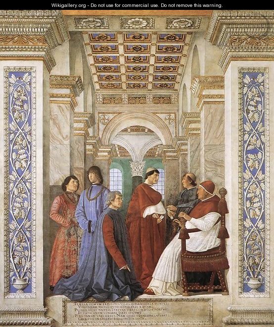 Foundation of the Library 1477 - Melozzo da Forli
