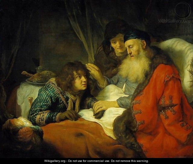 Isaac Blessing Jacob 1639 - Govert Teunisz. Flinck