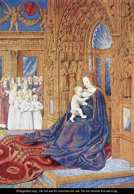 The Madonna before the Cathedral 1452-60 - Jean Fouquet