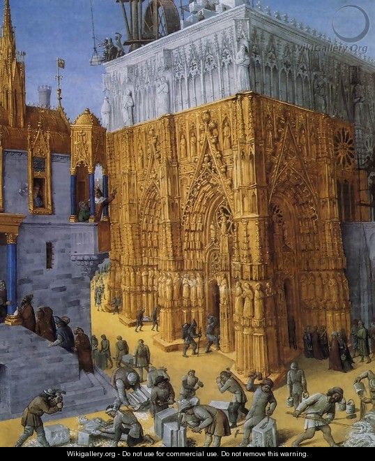 The Building of a Cathedral c. 1465 - Jean Fouquet