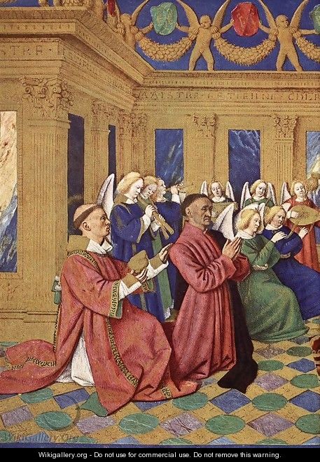 Étienne Chevalier and His Patron Saint 1452-60 - Jean Fouquet